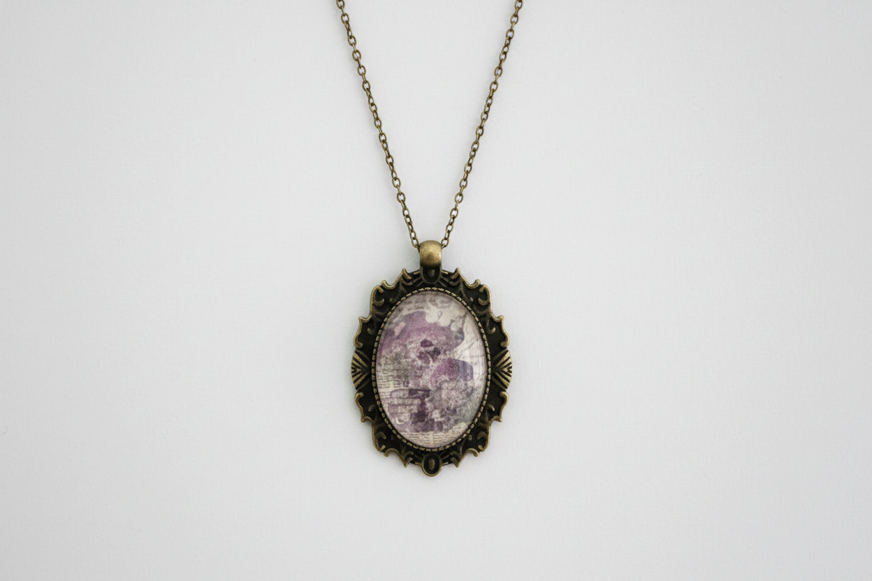 Vintage Mushroom Pendant Necklace