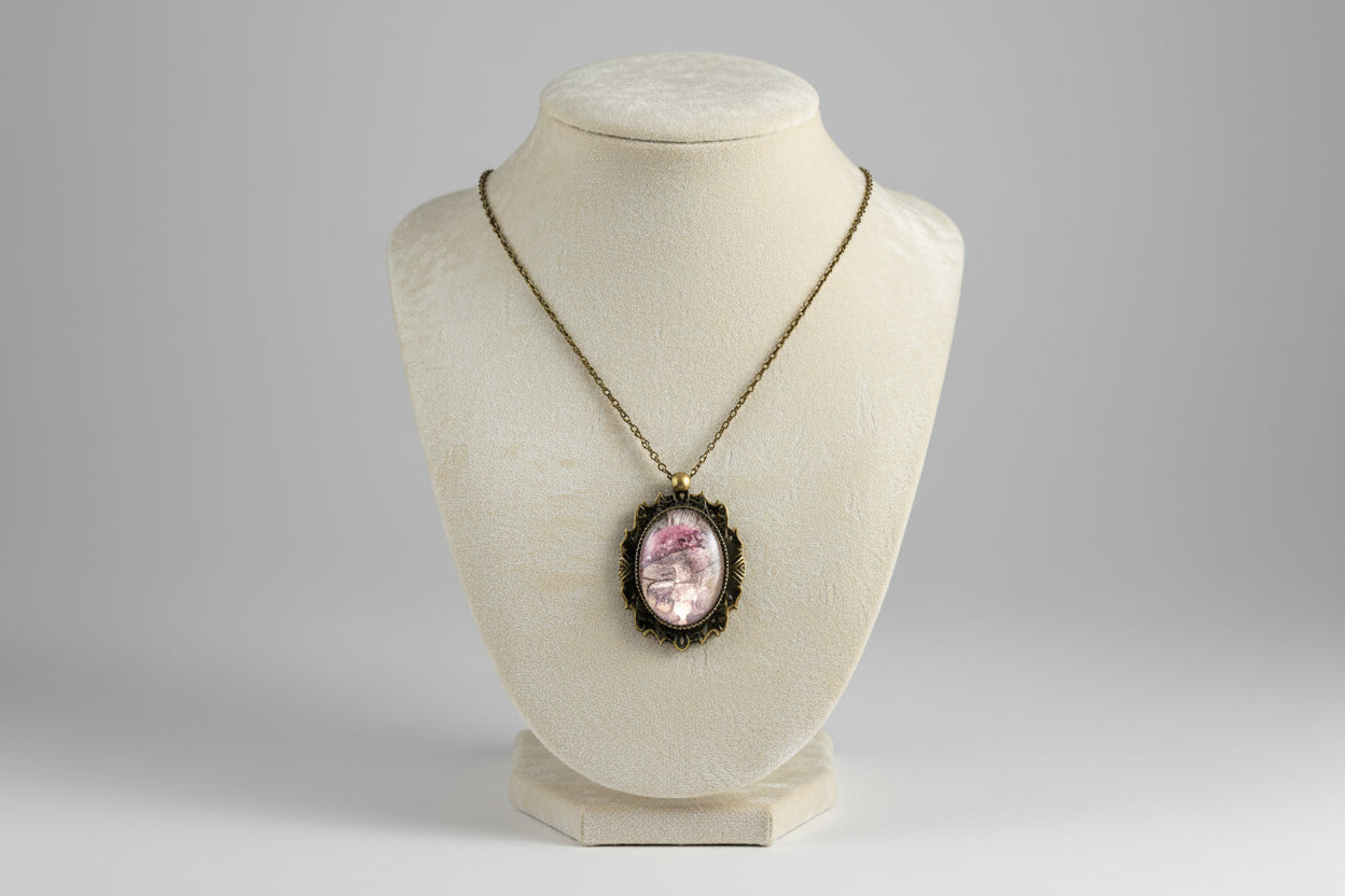 Vintage Mushroom Pendant Necklace